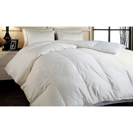HOTEL GRAND Naples 700TC White Cotton Down Alternative Comforter, White, Queen 122002